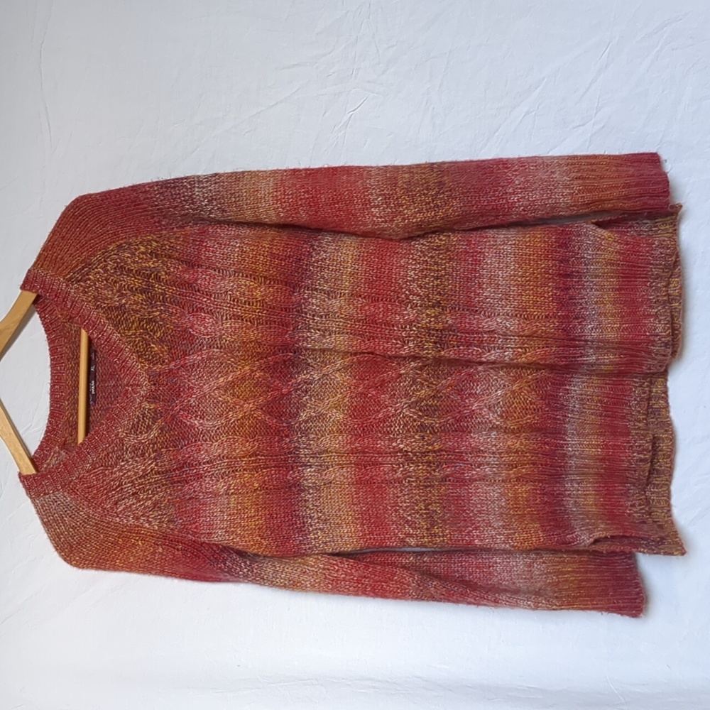 Prana sweater tunic Long Sleeve Red Orange medium